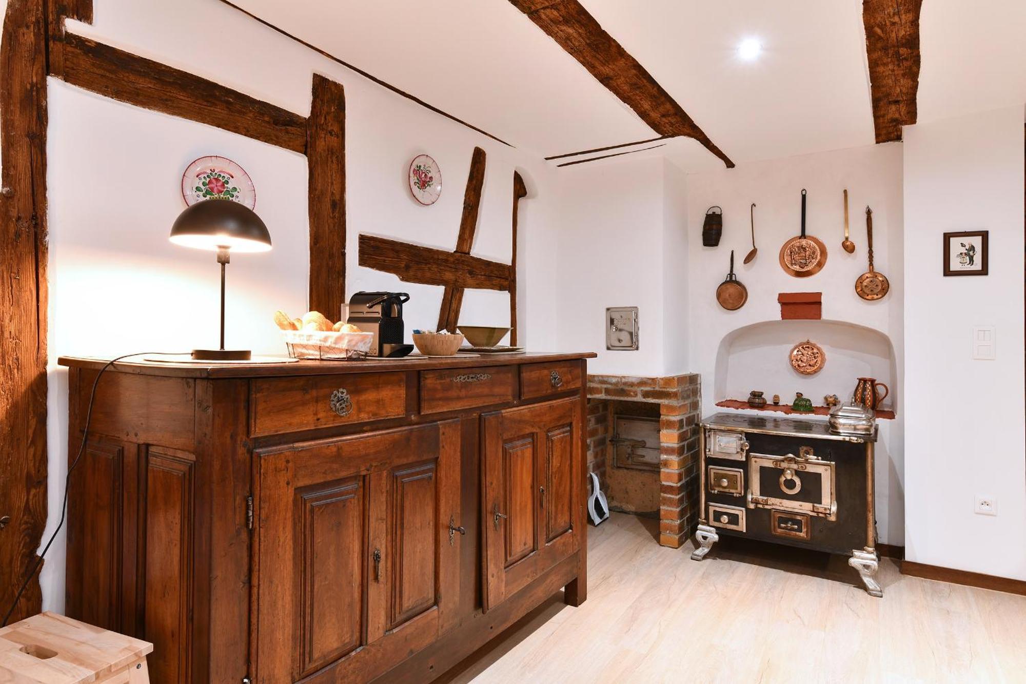 Grand Gite Dans Maison Alsacienne Historique Gueberschwihr Luaran gambar